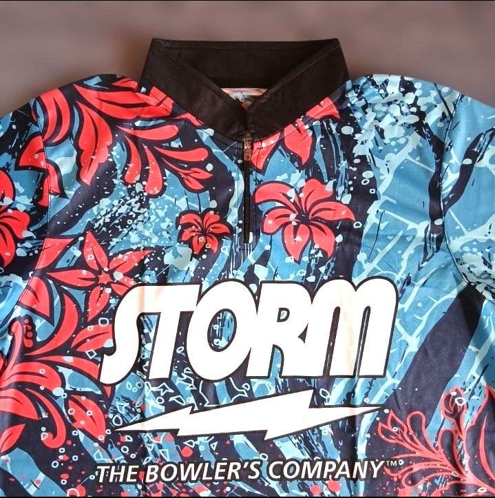日本未発売✨STORM　ストーム【日本サイズL】ブルー　海　ボウリング　大きめ