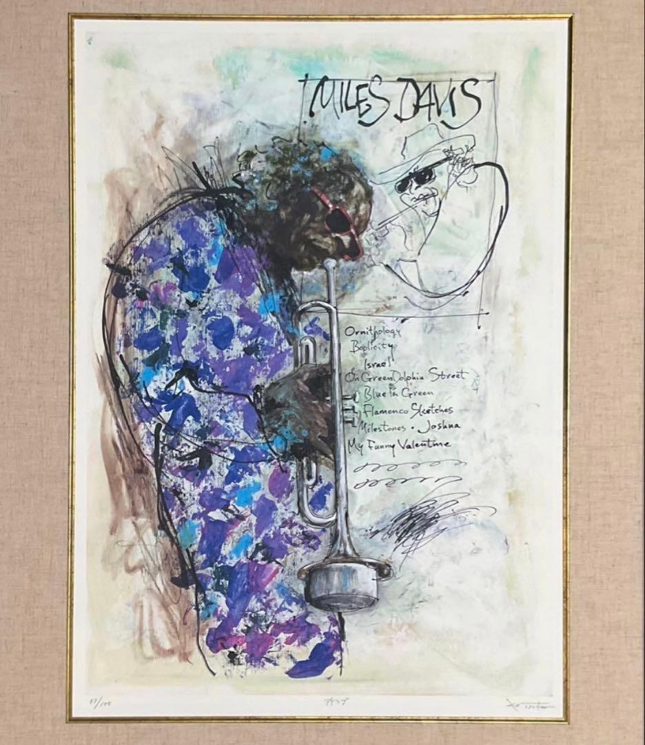 絵画・額縁・版画・津田耕・『アドリブ』JAZZシリーズ・美術品・インテリア・雑貨