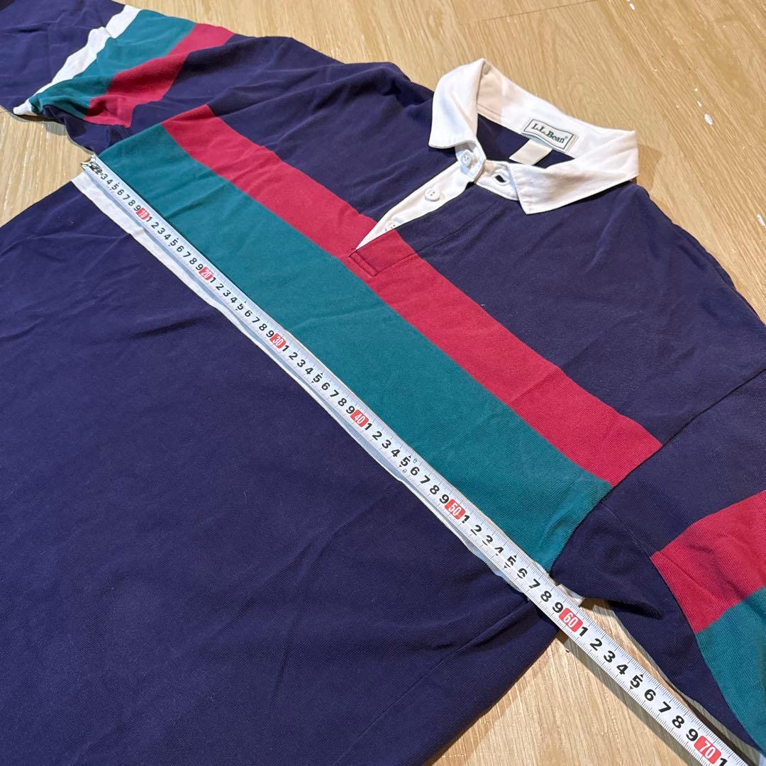 美品　状態良好　90's L.L.Bean ラガーシャツ ネイビー
