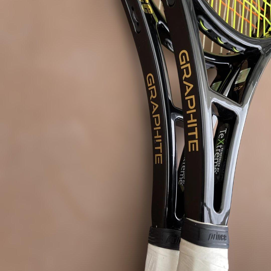 Prince Graphite テニスラケット 97平方インチ 2本セット