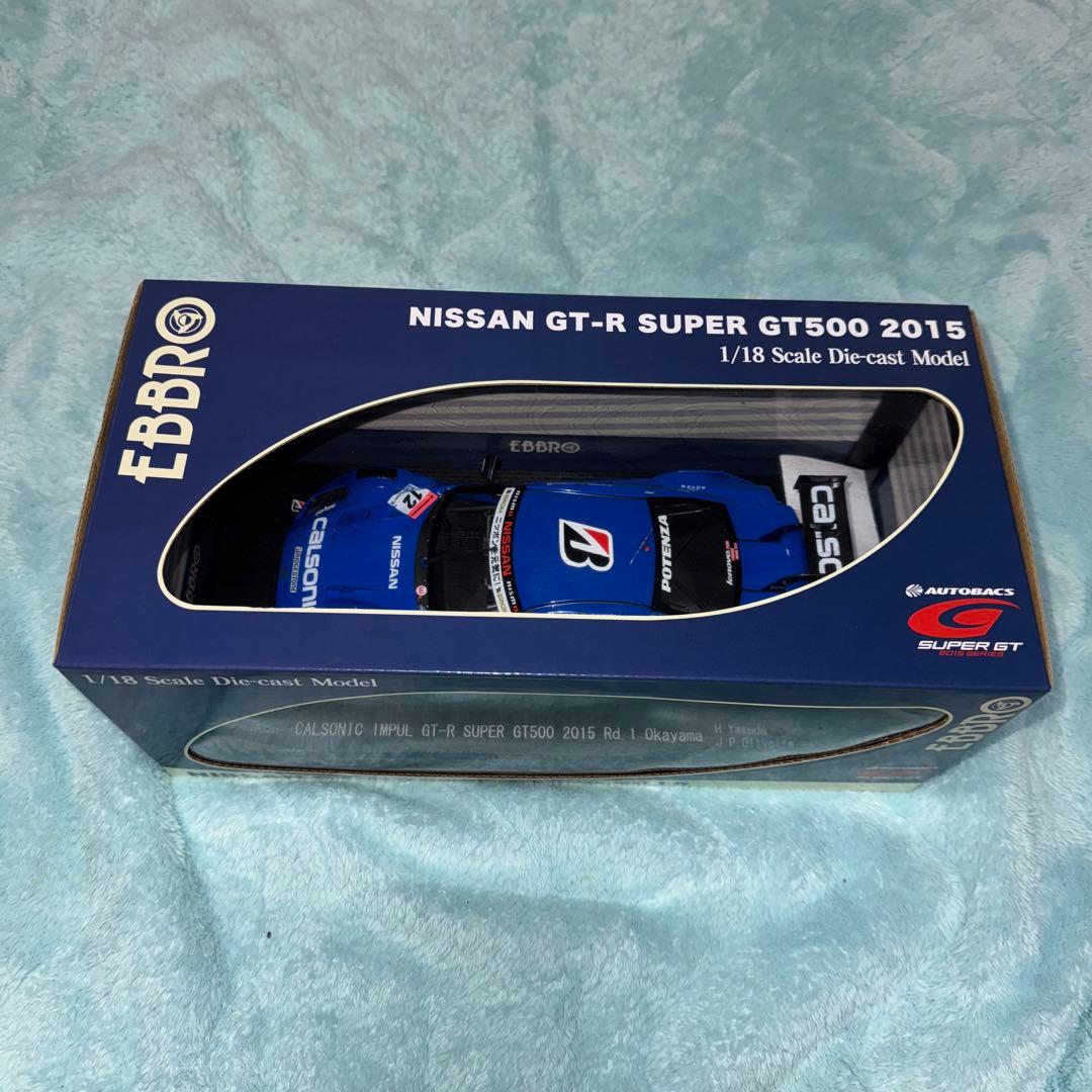 ミニカー EBBRO NISSAN GT-R SUPER GT500 2015 1/18