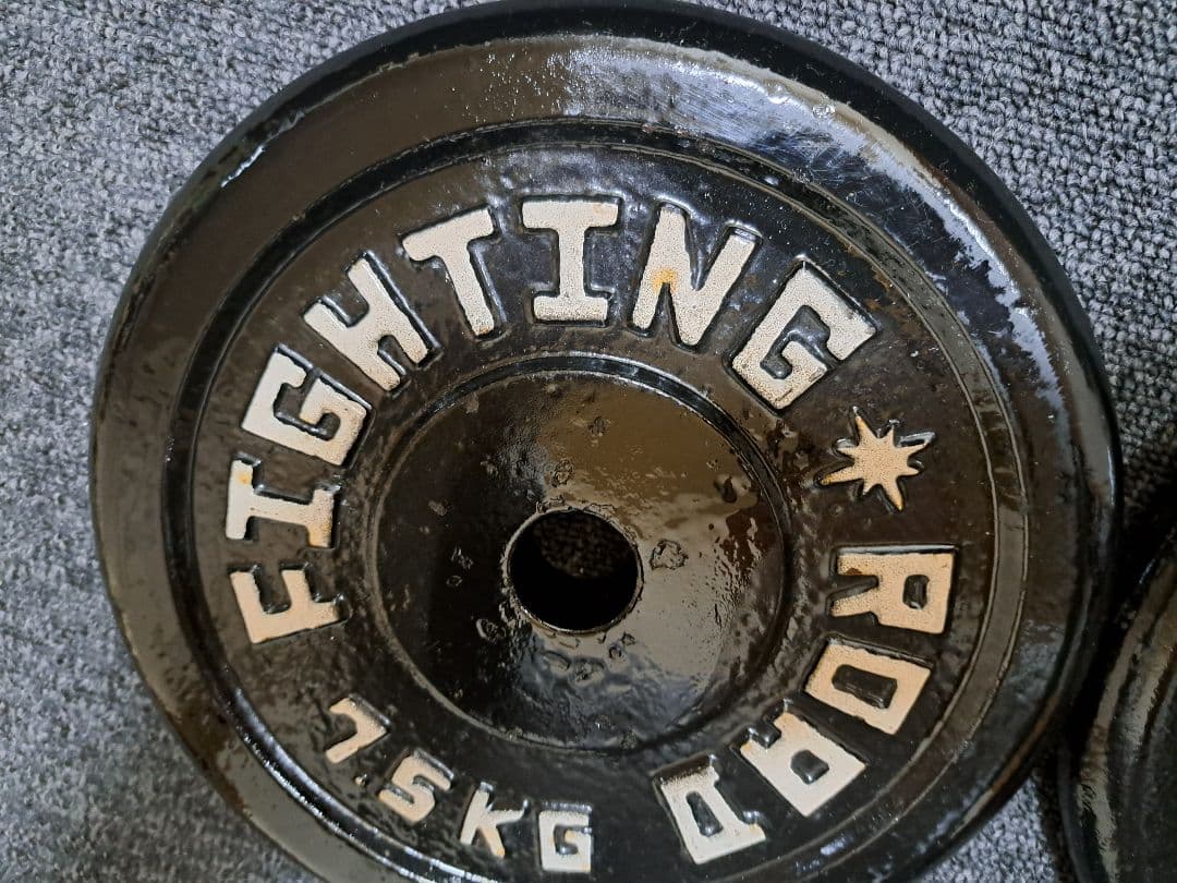 【7.5Kg×2個】FIGHTING ROAD ダンベルプレート　バーベル