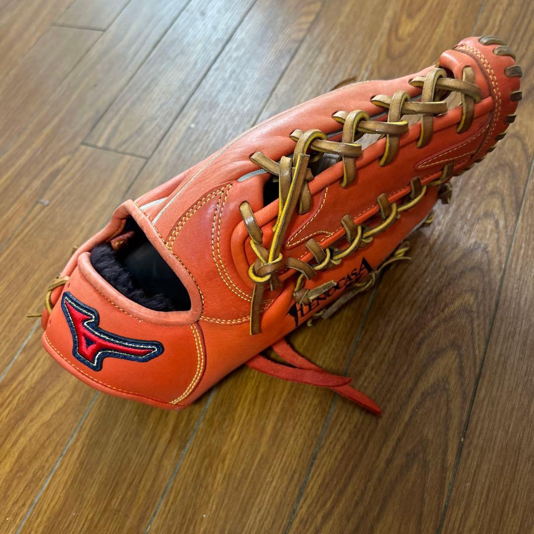 Mizuno 硬式グローブ 右投げ用 オレンジ
