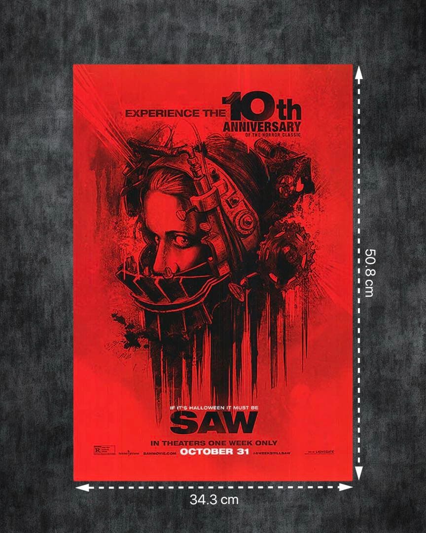 *枚数限定*映画館用片面印刷ポスターUS版:ソウ 10thANNIVERSARY