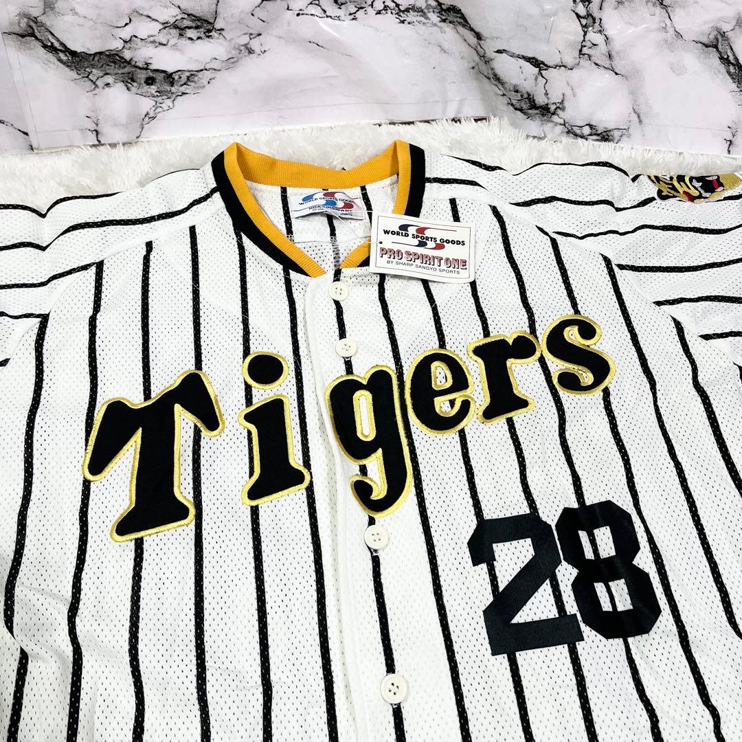 阪神タイガース 江夏豊 背番号28 復刻レプリカ ユニフォーム LL タグ付き