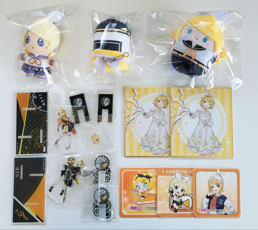 鏡音リン　缶バッジ　アクリルスタンド　カード　チェキ　タペストリー　特典　色紙