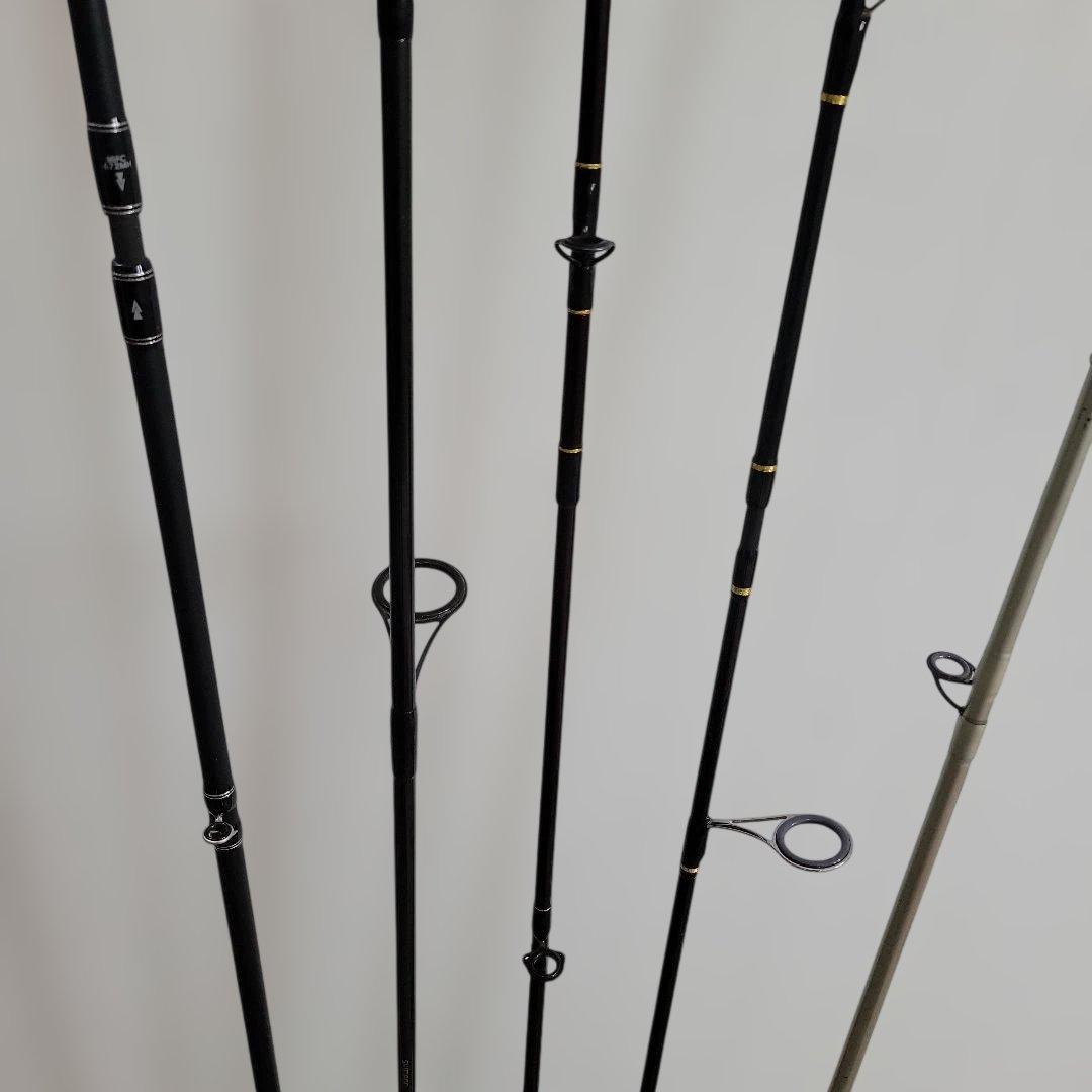バスロッド 5本セット アブガルシア・シマノ・SZM 他 ベイト/スピニング