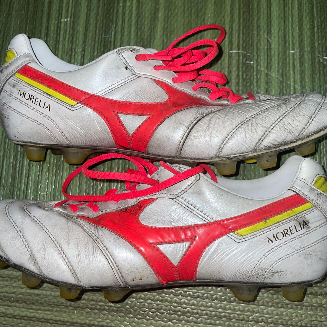 Mizuno Morelia スパイクシューズ グレー/レッド
