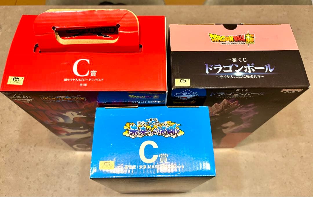 一番くじ ドラゴンボール E賞 ゴクウブラック 超サイヤ人ロゼ　悟飯　ゴジータ4
