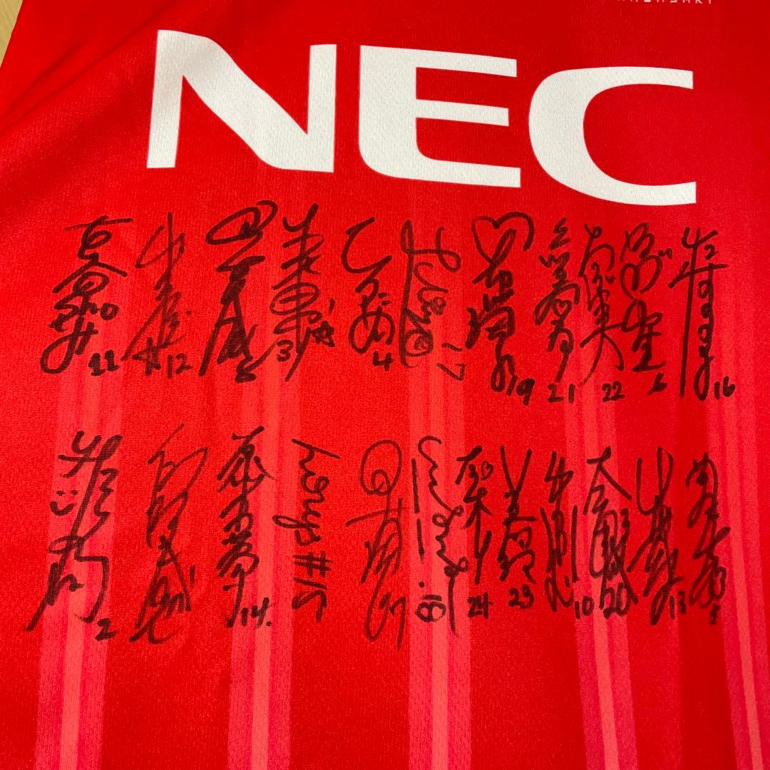 2024-2025 NEC RED ROCKETSサイン入りウェア