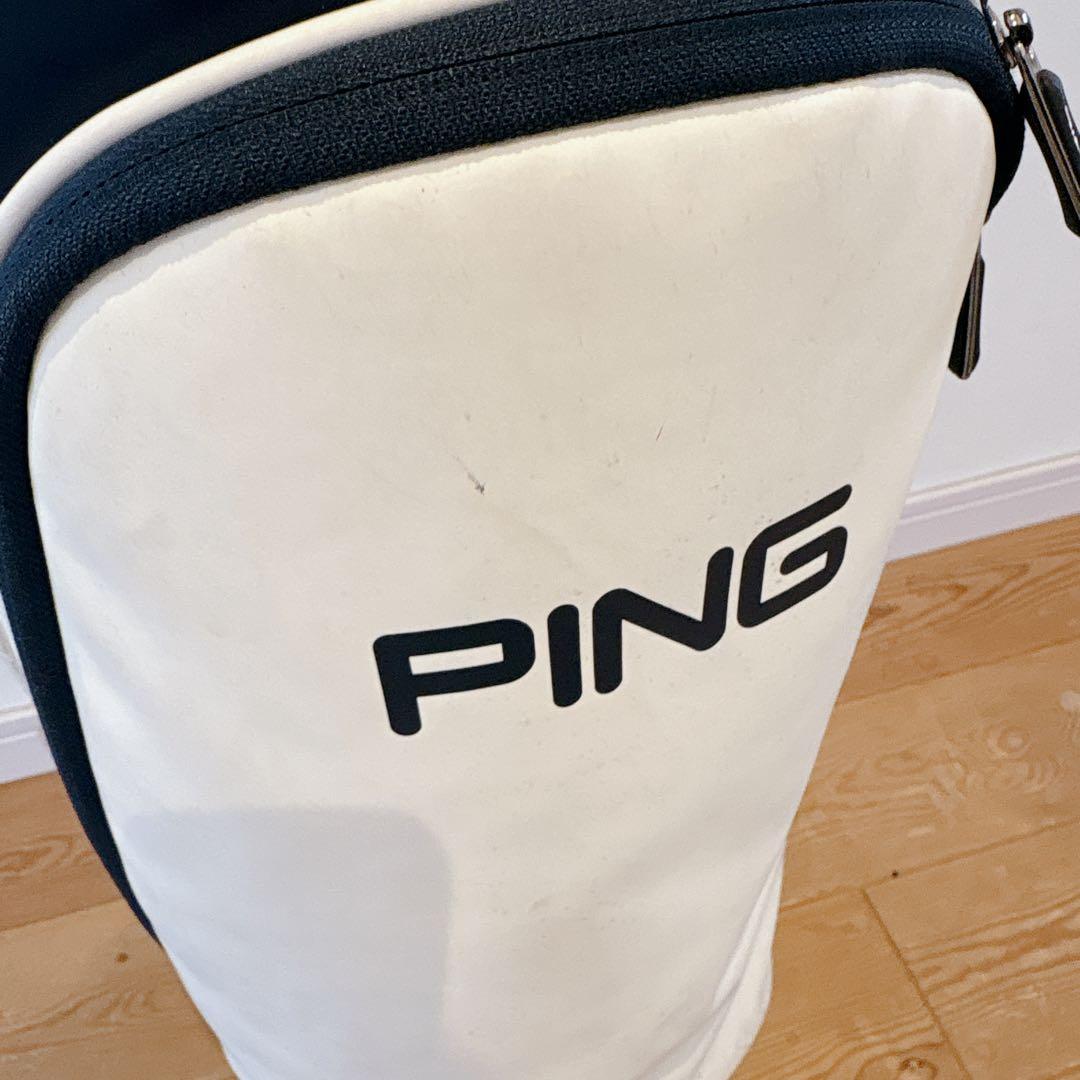 K464 PING トリコロールカラー キャディバッグ