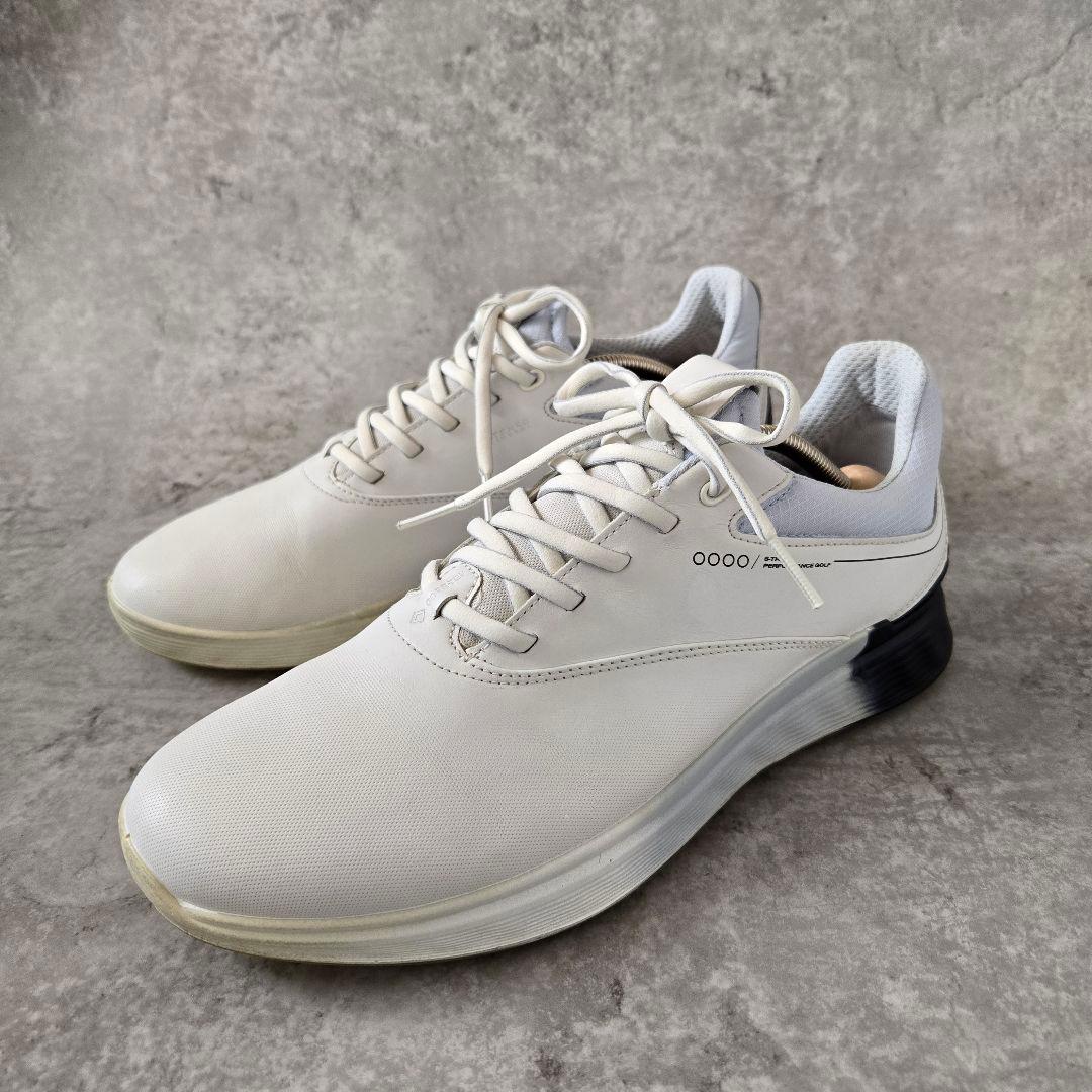 ECCO S-THREE ゴルフシューズ メンズ 防水 スパイクレス レザー