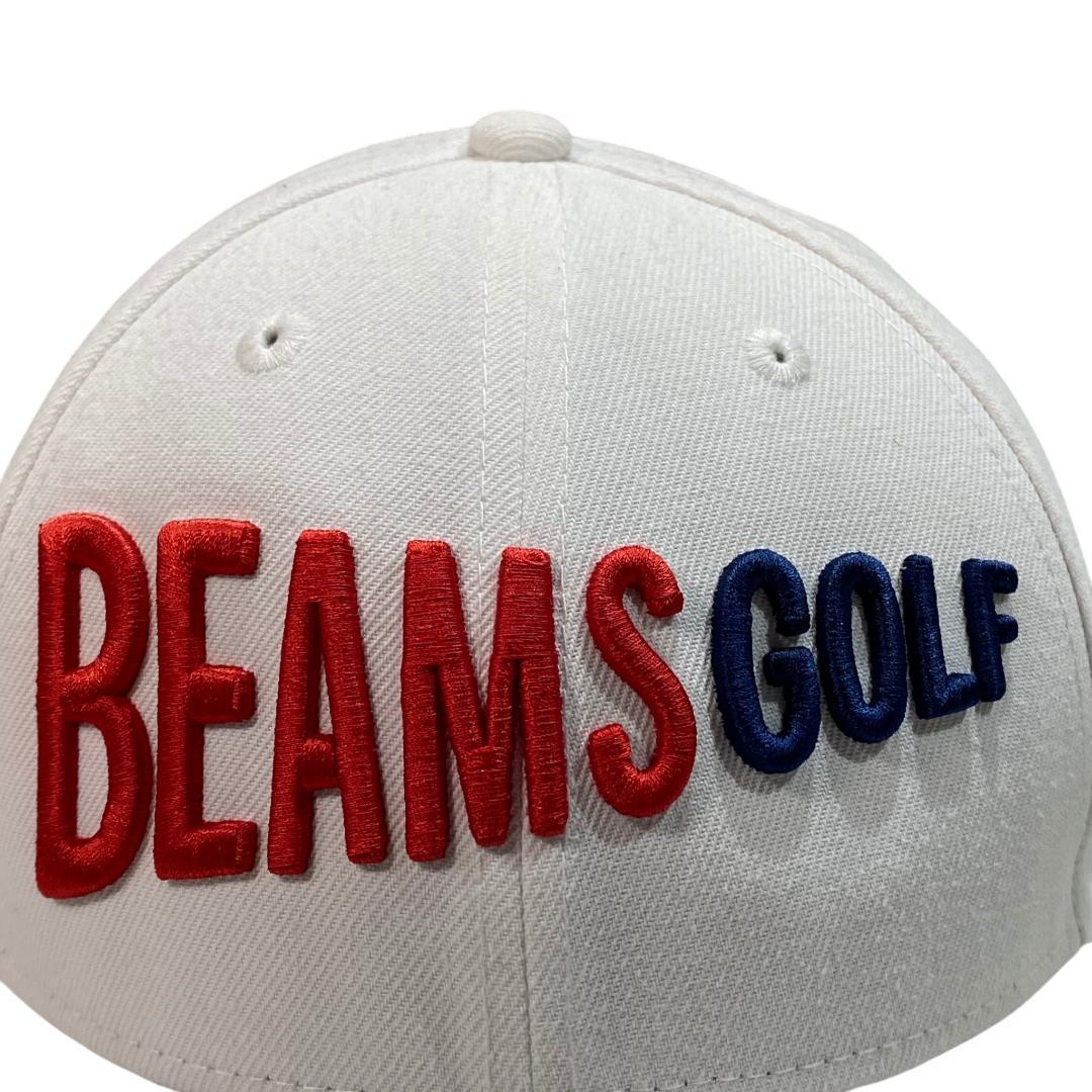 BEAMS GOLF ビームス ゴルフ フラットバイザー キャップ ホワイト