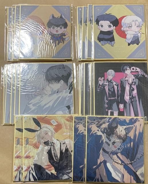 泉月と聡一 うごんば先生 DMMスクラッチ アクスタ 缶バッジ　色紙