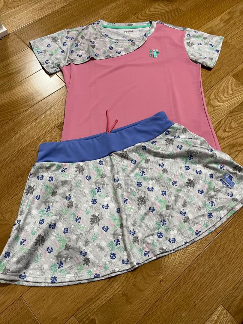 ローチェ　テニスウェア　半袖　スコート　セットアップ　L XL 新品
