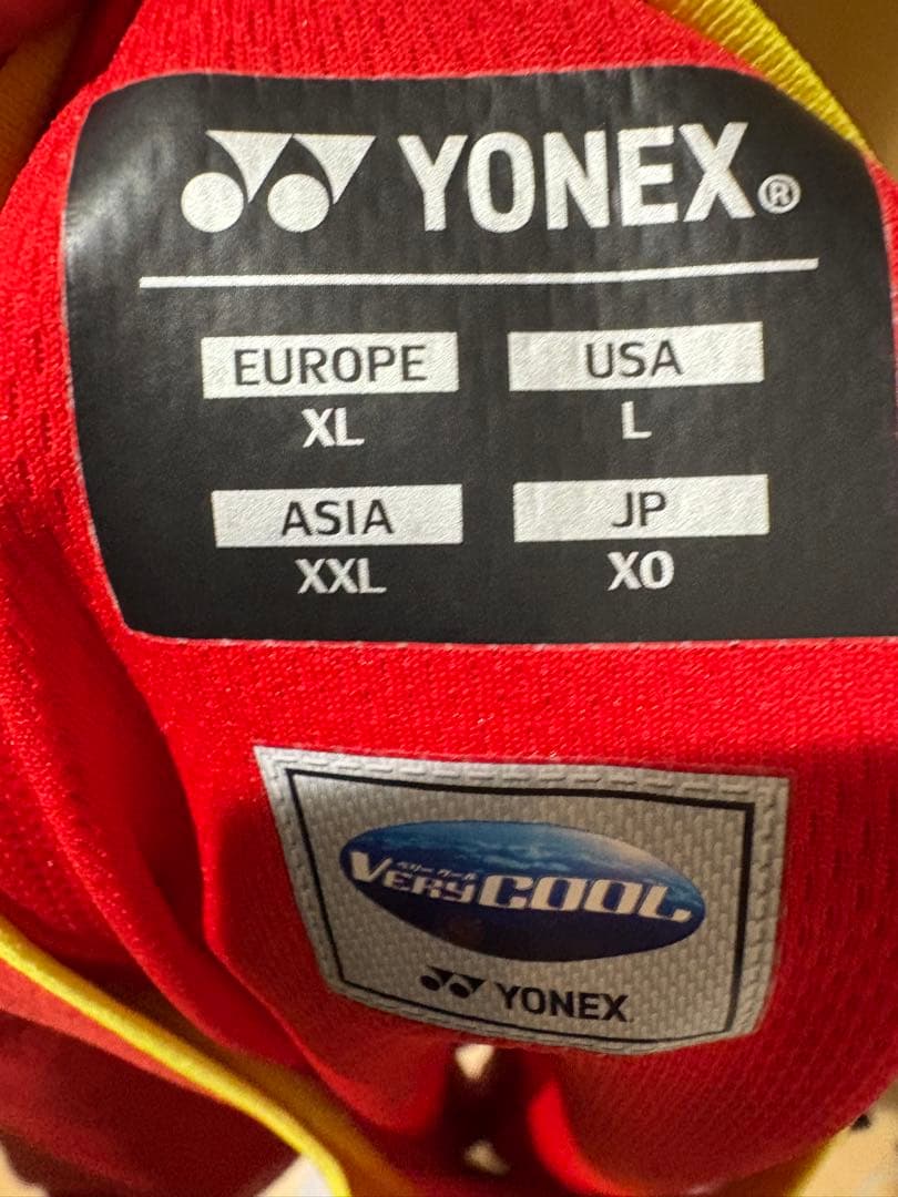 YONEX ゲームシャツ XOサイズ