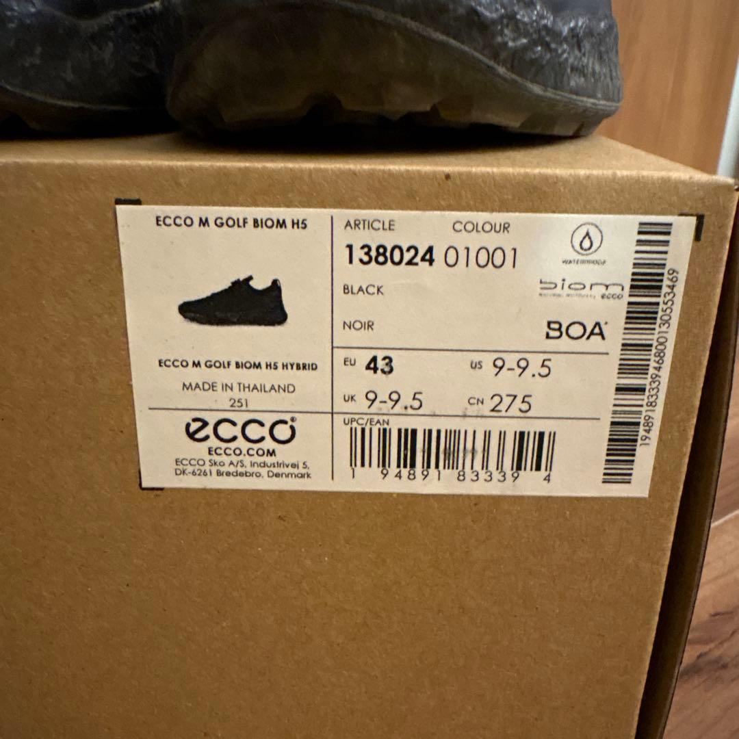 ECCO M GOLF BIOM H5 HYBRID 43 ブラック