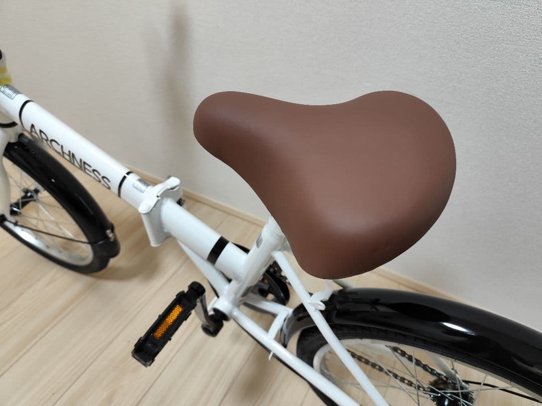 折りたたみ自転車 ホワイト小径（ARCHNESS）愛知手渡しOK