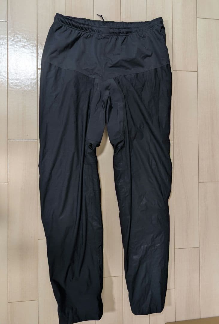 美品 モンベル 現行モデル スーパーストレッチ サイクルレイン パンツ 男女兼用