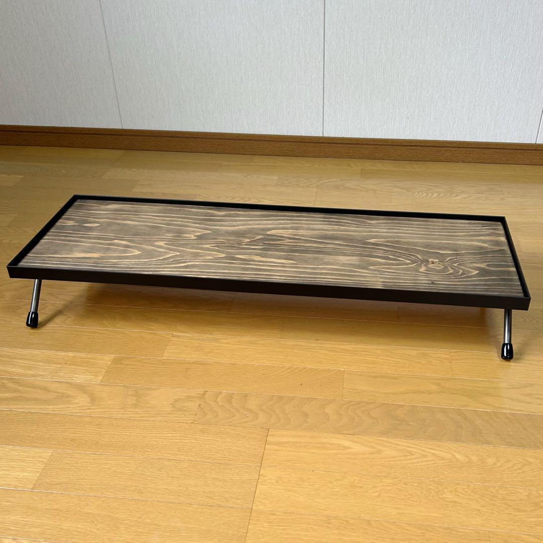 月と華　アイアンシェルフ　1100×300×475 杉合板2段