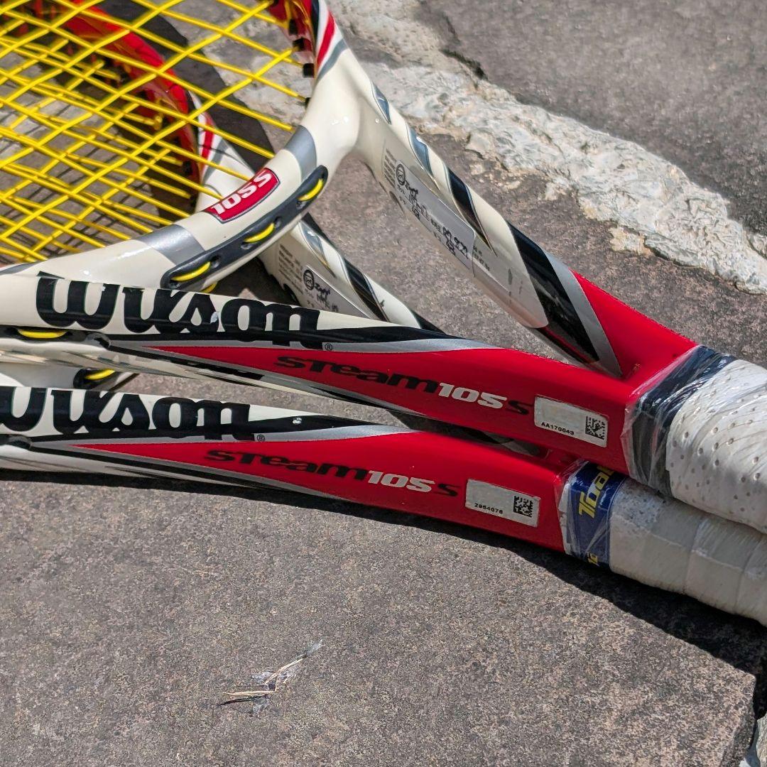 Wilson Steam 105S G1 テニスラケット 2本 ウィルソン