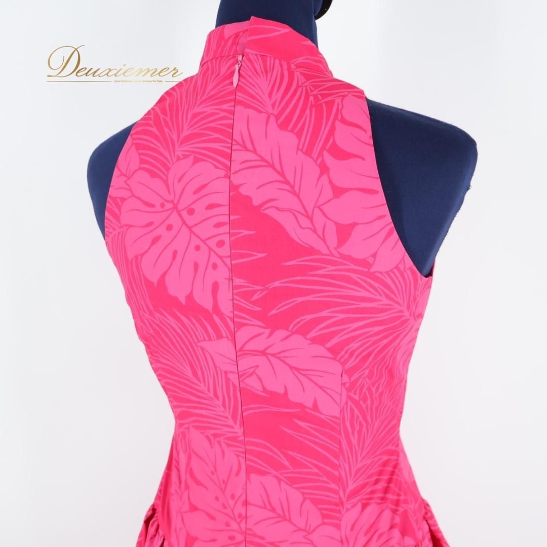 【美品 日本製 フラダンス衣装】ピンク ALOHA STANDARDS ドレス