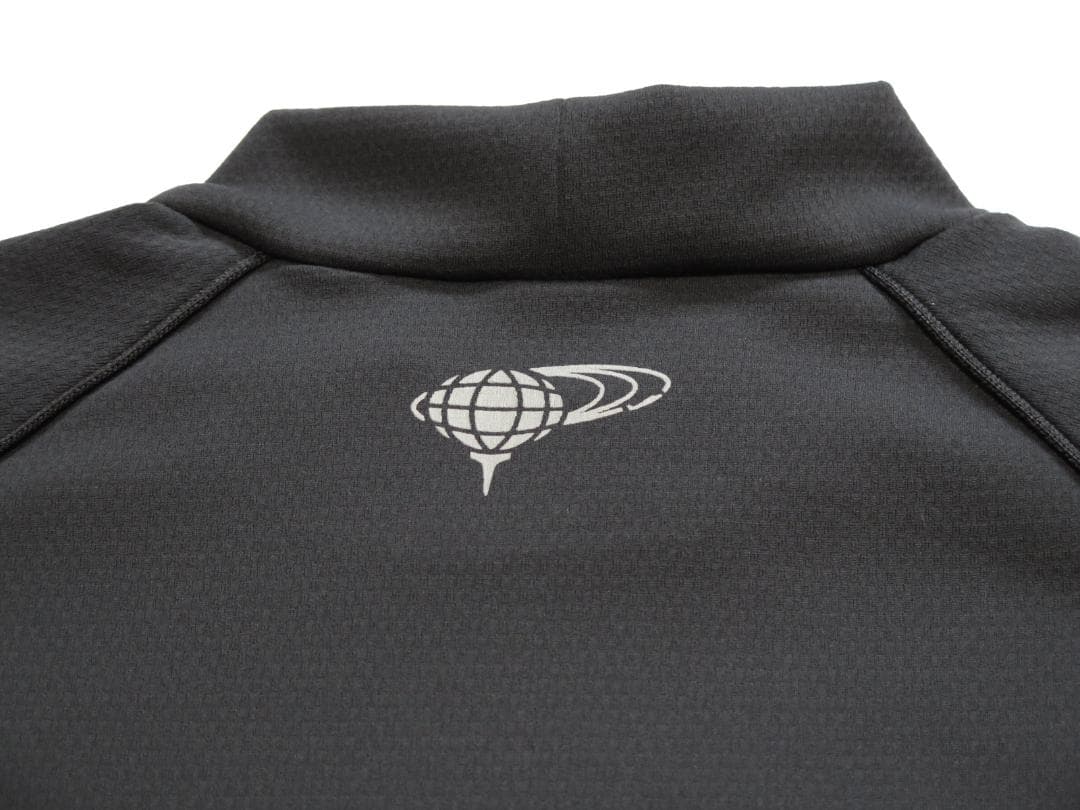 BEAMS GOLF ビームスゴルフラグランスリーブ パイピングポロシャツ黒Ⓛ