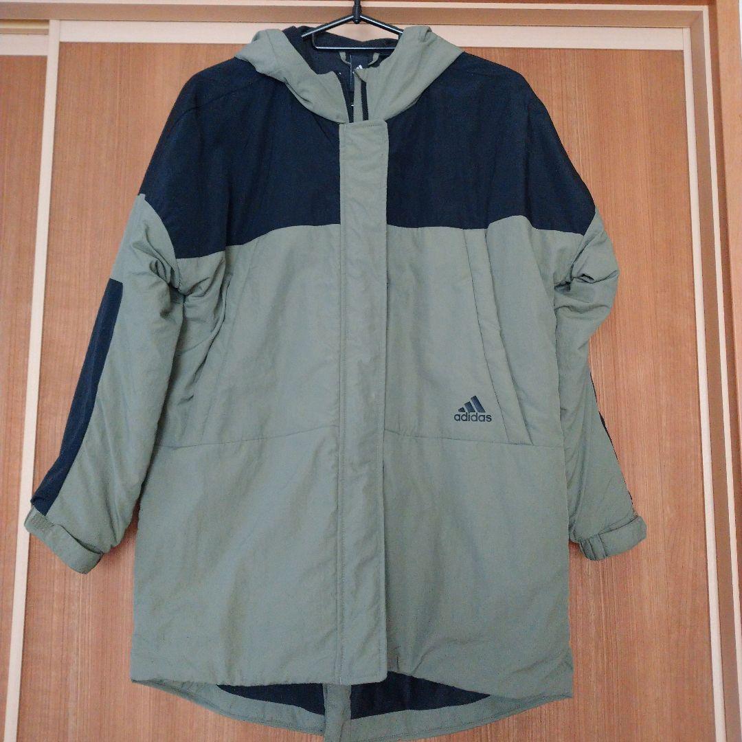 adidas フード付きロングコート 150センチ