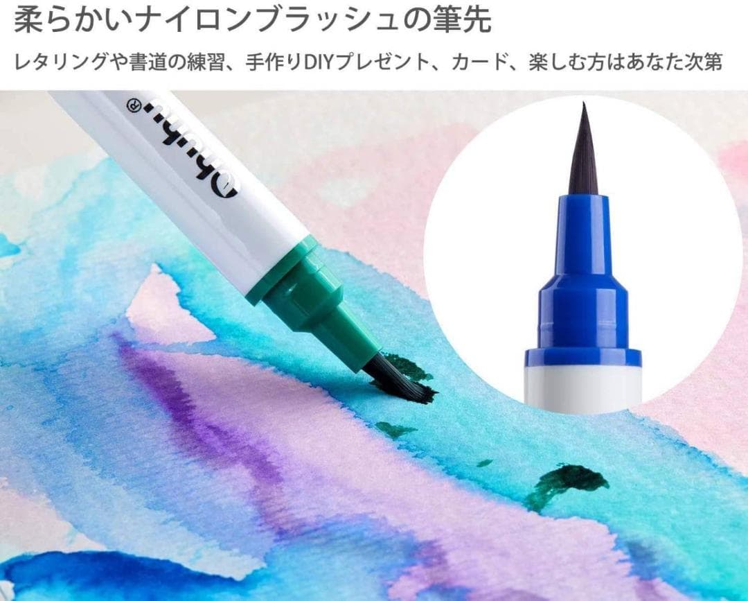 水彩ペン 36色セット 水彩紙パッド 1本