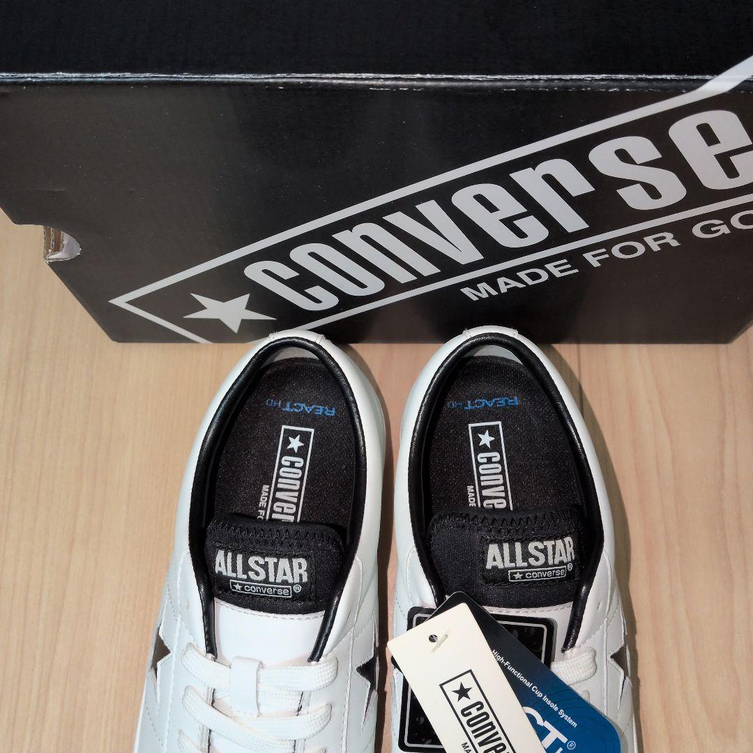 【US7.5】ワンスター　GF　白×黒　ゴルフシューズ ALL STAR
