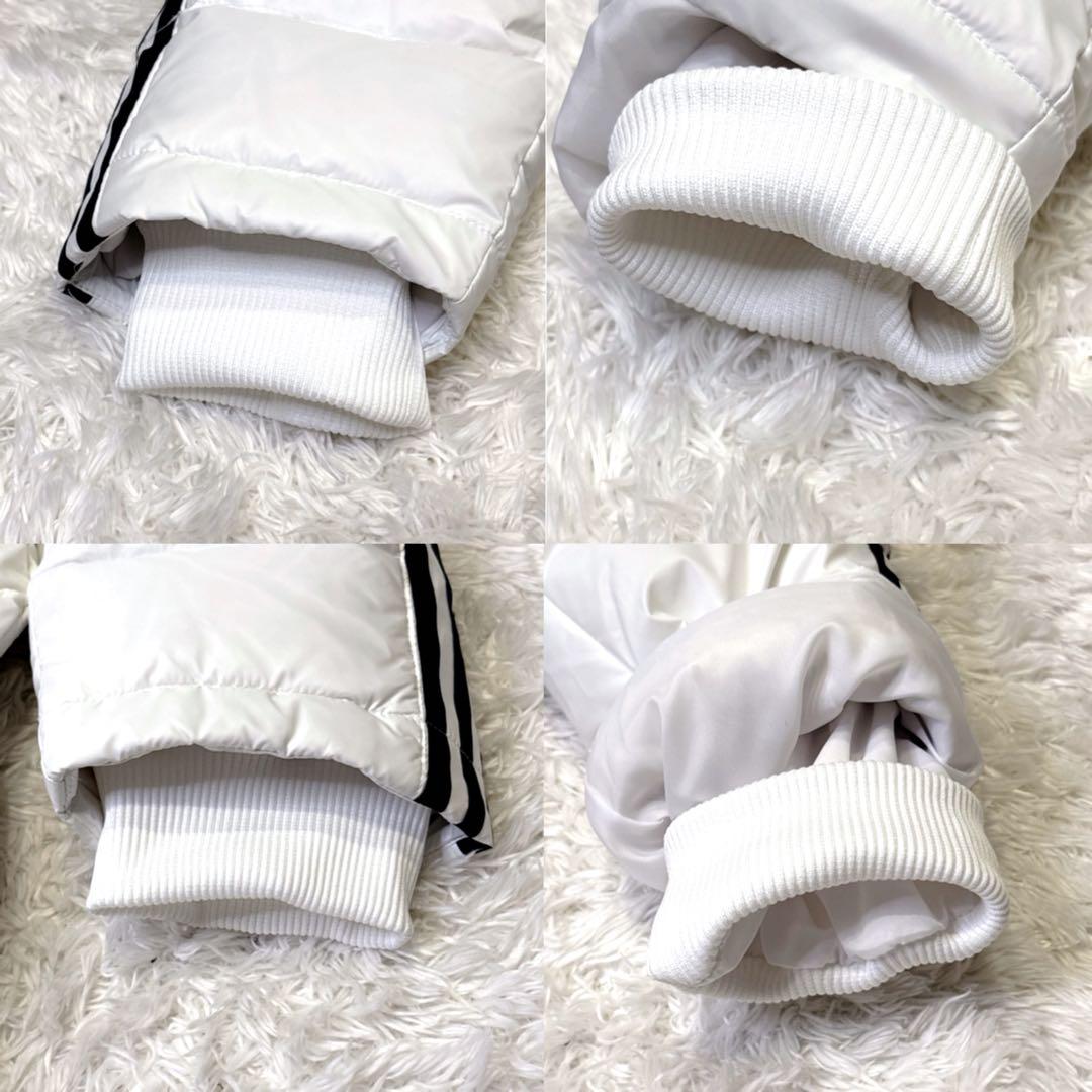アディダス ベンチコート ロング ダウンコート ジャケットホワイト XL 極暖