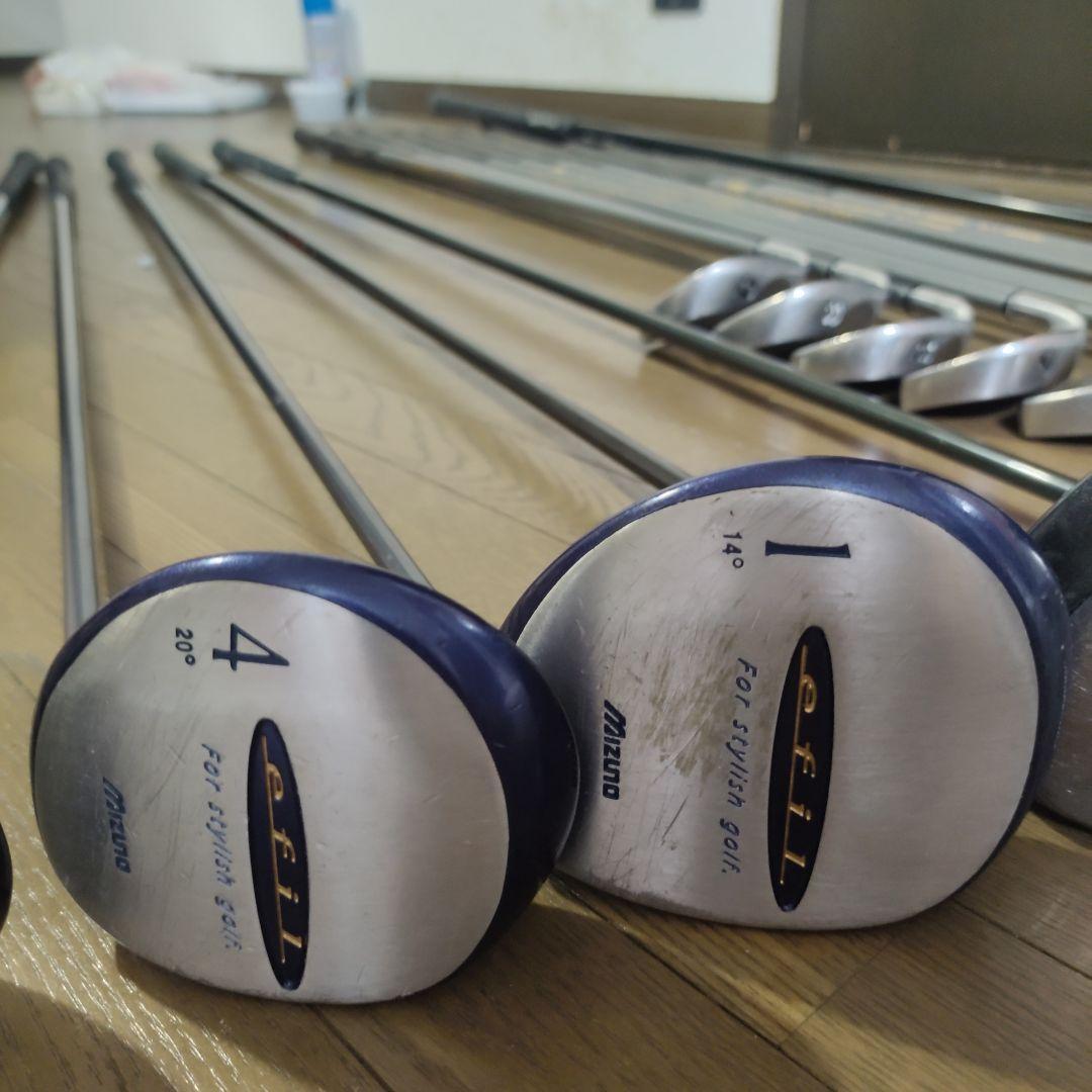 【niko】MIZUNO 　キャディーバッグ　ゴルフバッグ セット 初心者