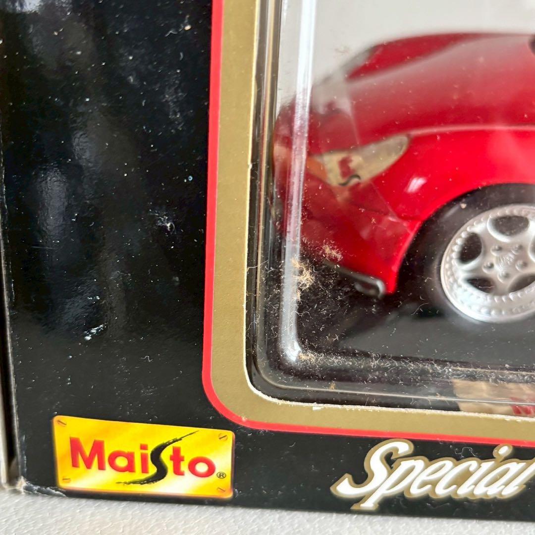 箱付き Maisto マイスト Porsche Boxster 1/18 レッド