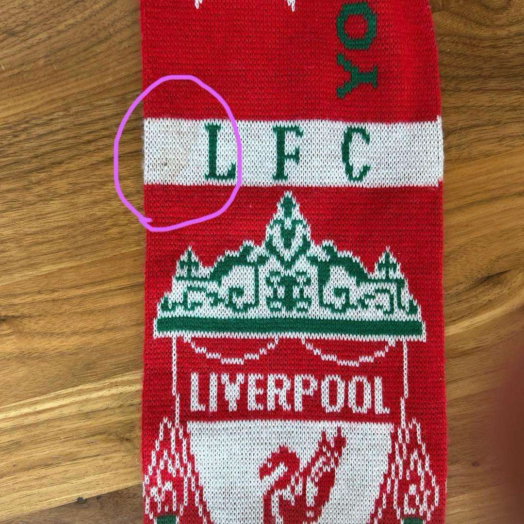 LIVERPOOL 1892 マフラータオル　スカーフ 赤 フリンジ付き