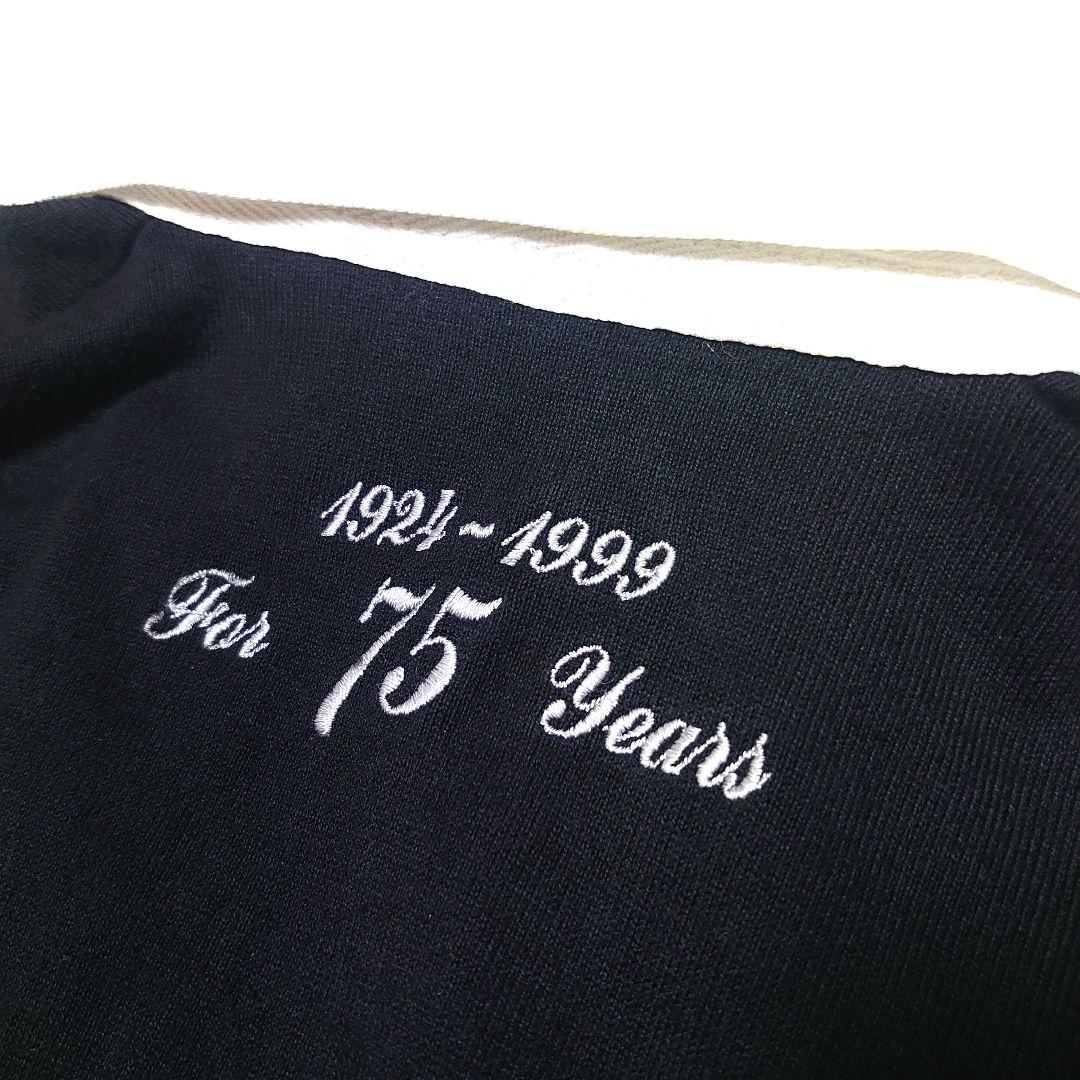 【激レア】カンタベリー オールブラックス 75周年 ロゴ刺繍 ラガーシャツ