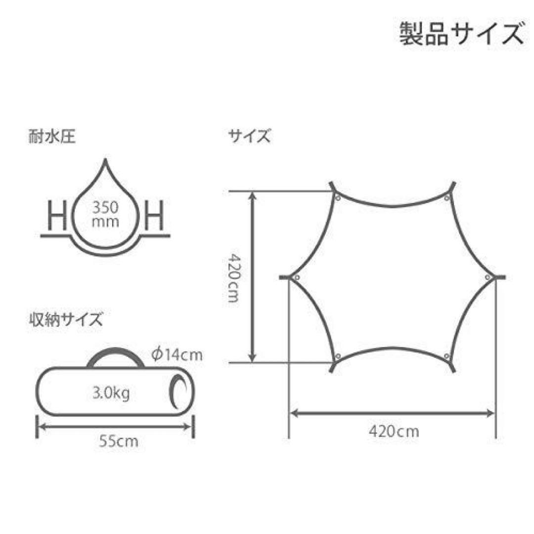 使用一度のみ DOD ヘーキサタープ BIGタープポール×2セット