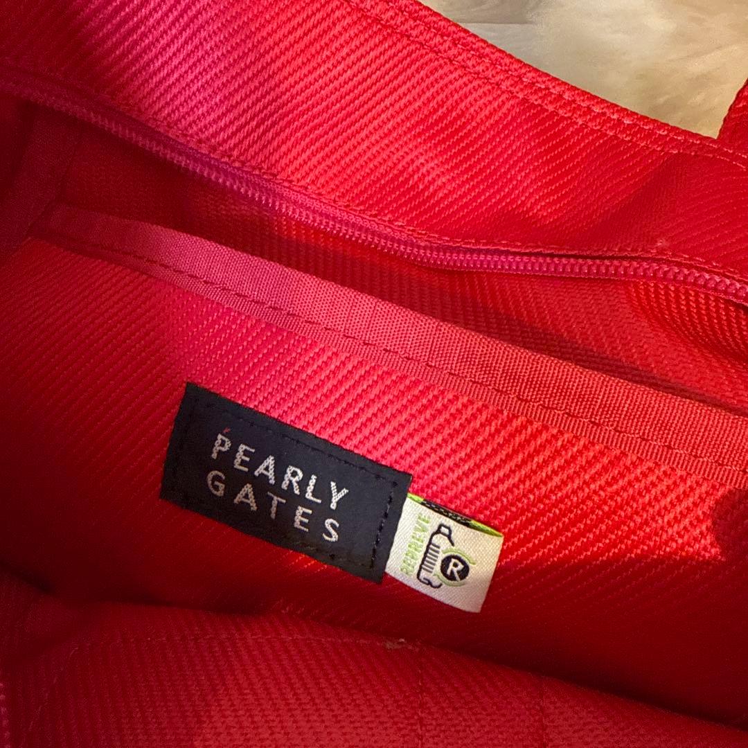 PEARLY GATES ピンク トートバッグ　カートバッグ