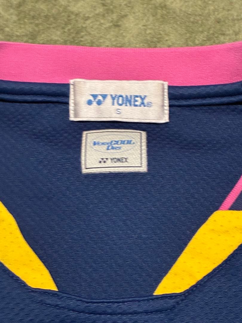 YONEX バドミントンウェア S ネイビー/ピンク