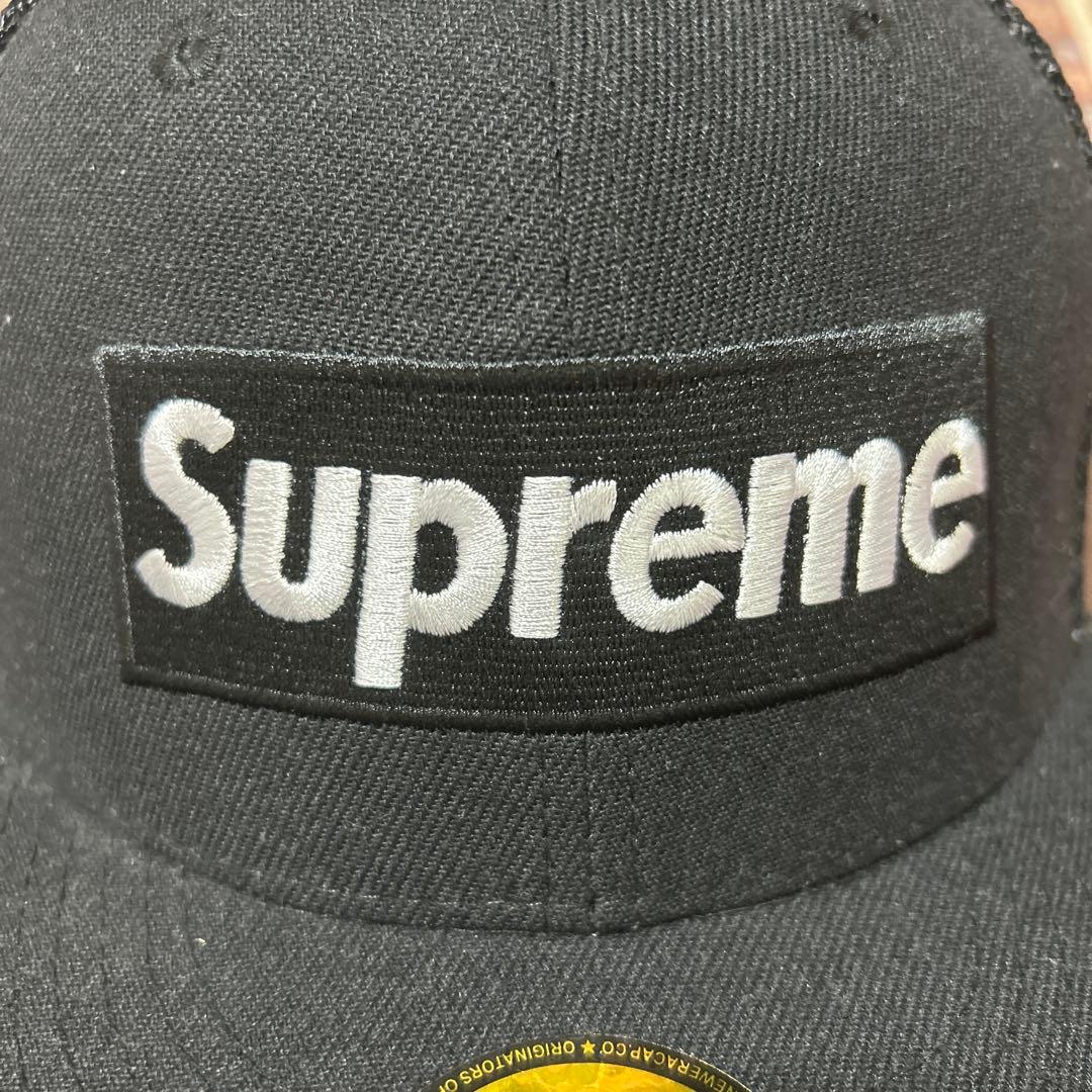 応援グッズ supreme BoxLogo Mesh Back NewEra