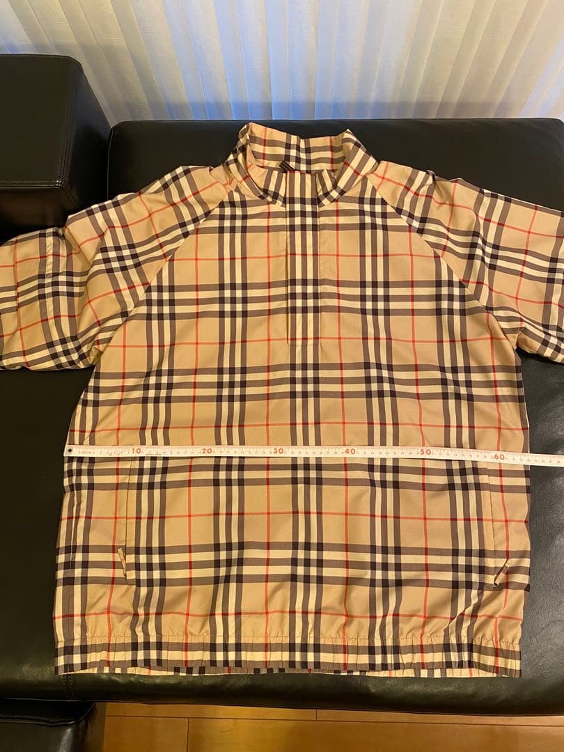 Burberry ゴルフチェック柄 ハーフジップジャケット