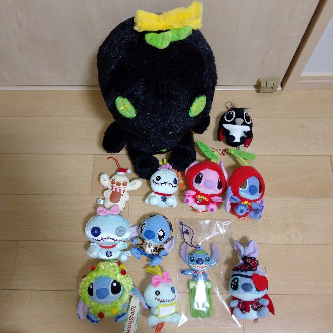 スティッチ　スクランプ激レア品・黒ぬいぐるみ