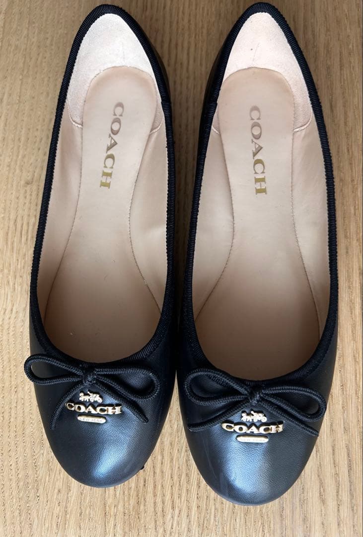 COACH ブラック アリーナバレエシューズ