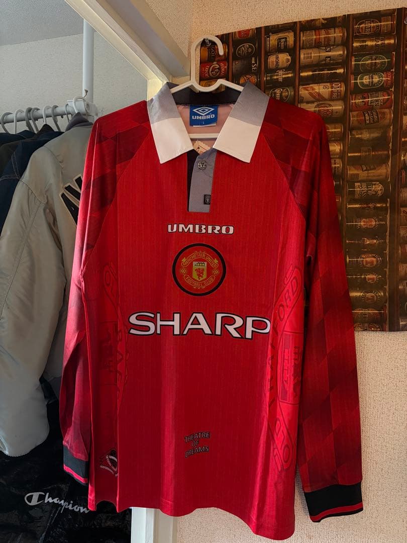 マンU UMBRO 長袖ユニフォーム S 新品タグ付