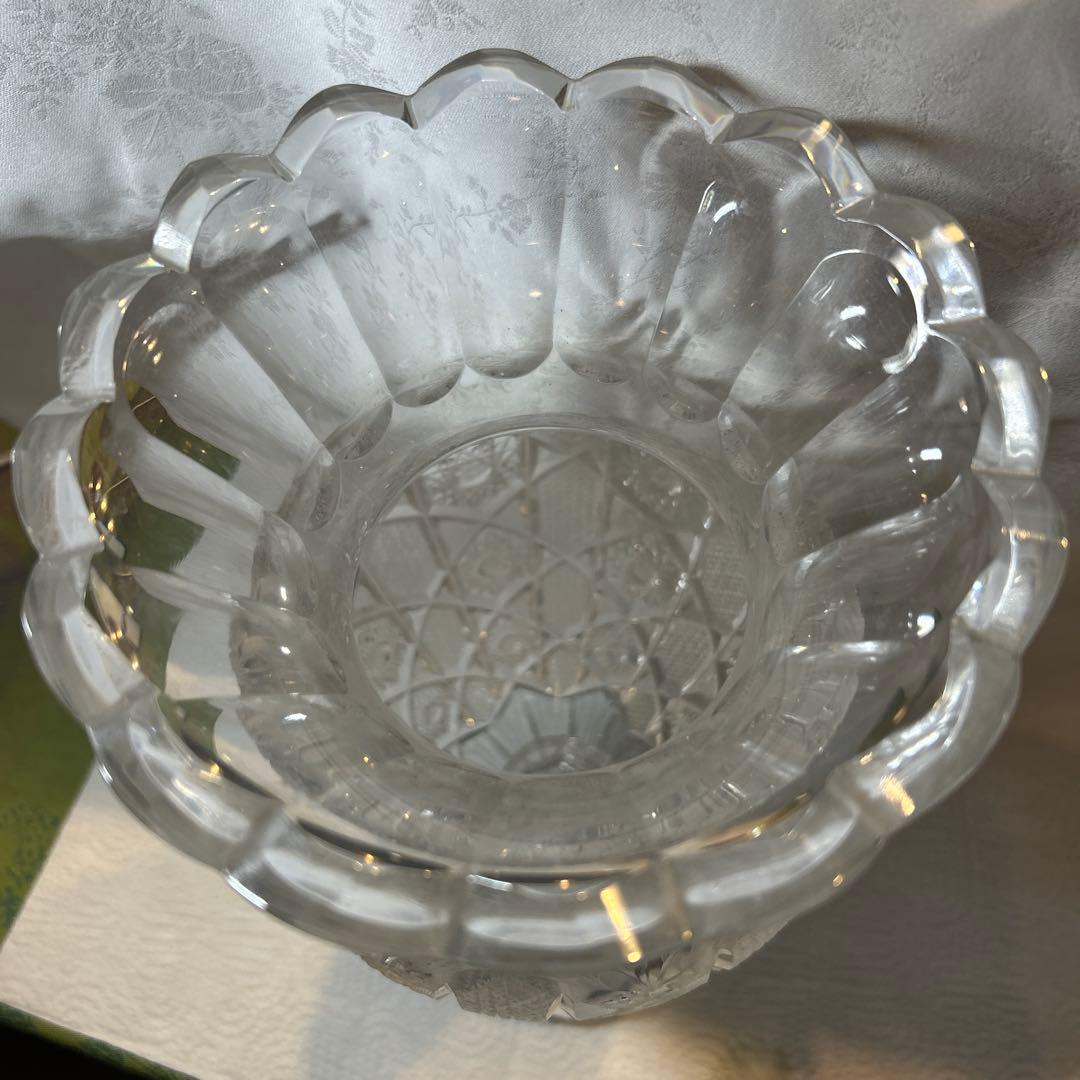 ELBE crystal 花瓶 フラワーベース エルベクリスタル ドイツ製