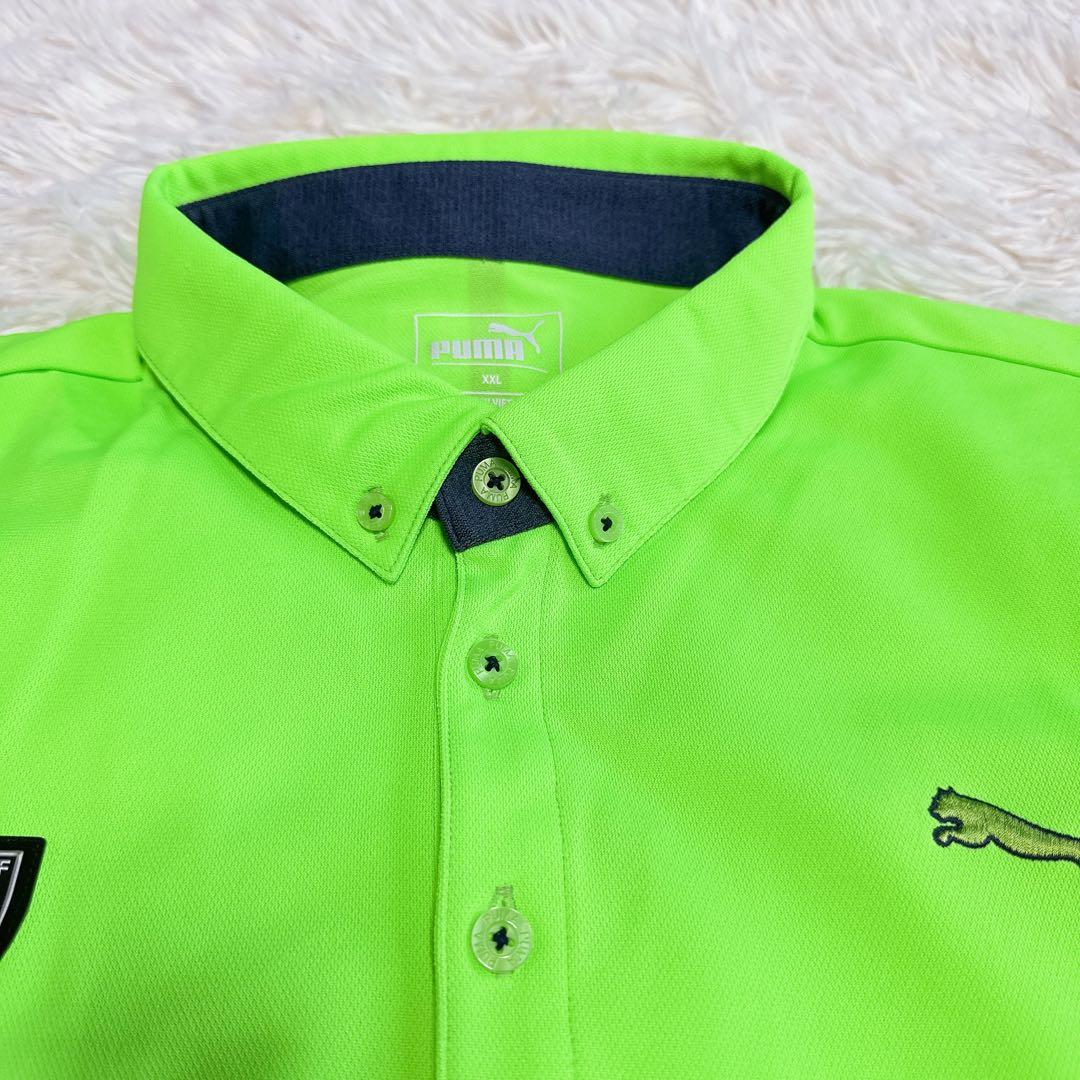 【プーマ】希少サイズ セット売り ポロシャツ グリーン イエロー 2XL メンズ