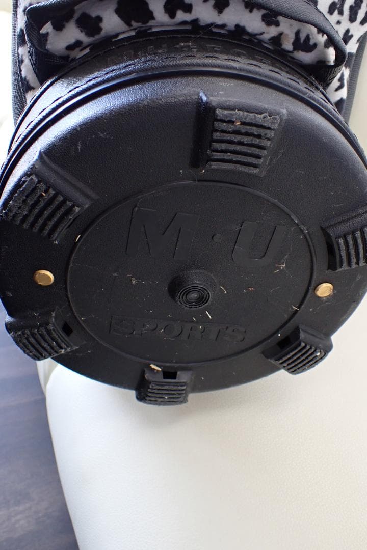MU SPORTS ダルメシアン柄 3分割 キャディ ゴルフバッグ Z-F