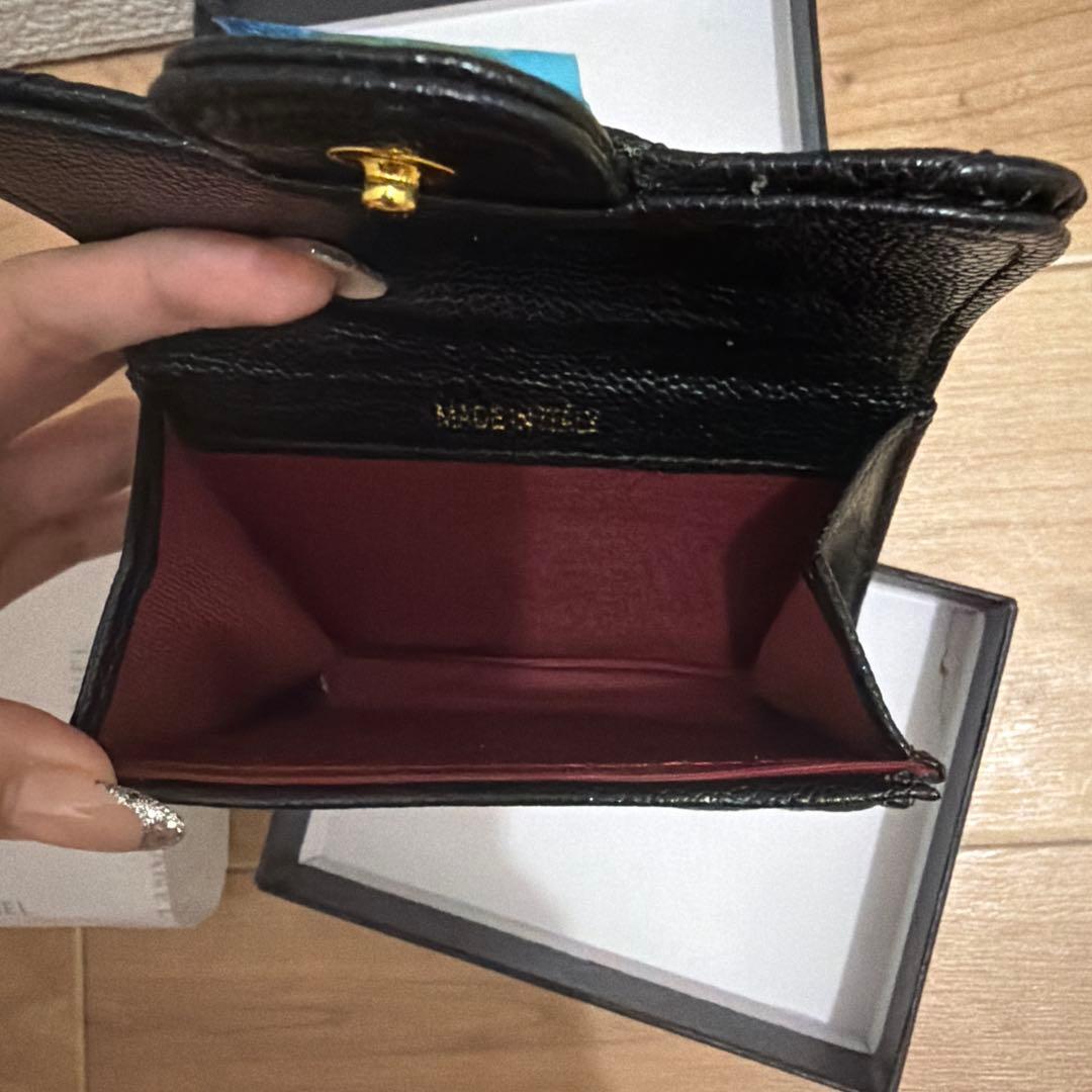 CHANEL ノベルティーブラックレザー ケース