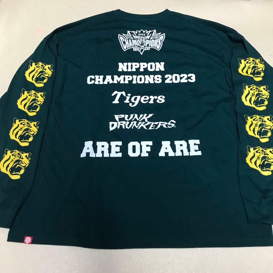 未使用 パンクドランカーズ L 阪神タイガース Tシャツ 長袖 優勝 ロンT