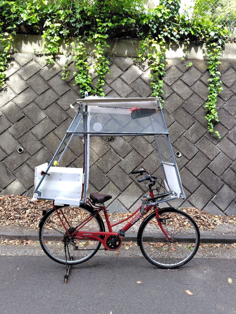 屋根付き自転車 デコチャリ 改チャリ ベースにも　ジャイロキャノピーの自転車版