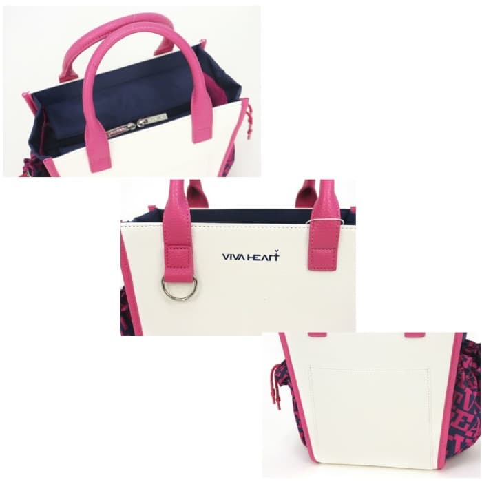新品 VIVA HEART ビバハート ゴルフ ボストンバッグ WH